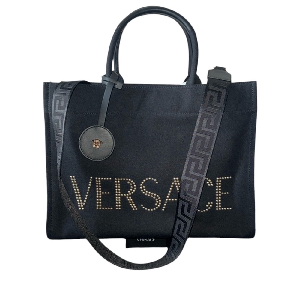New W/o Tag Versace Large Studded Tote